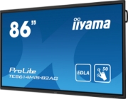 Picture of iiyama PROLITE TE8614MIS-B2AG Digital signage flat panel 2.18 m (86") LCD Wi-Fi 435 cd/m² 4K Ultra HD Black Touchscreen Built-in processor Android 24/7