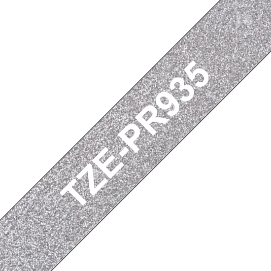 Picture of Brother TZE-PR935 label-making tape White on silver