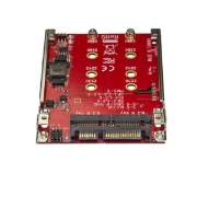 Picture of StarTech.com Dual-Slot M.2 Drive to SATA Adapter for 2.5" Drive Bay - RAID