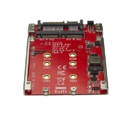 Picture of StarTech.com Dual-Slot M.2 Drive to SATA Adapter for 2.5" Drive Bay - RAID