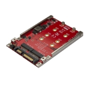 Picture of StarTech.com Dual-Slot M.2 Drive to SATA Adapter for 2.5" Drive Bay - RAID