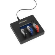Picture of StarTech.com Standalone 1 to 2 USB Thumb Drive Duplicator and Eraser, Multiple USB Flash Drive Copier, System and File and Whole-Drive Copy at 1.5 GB/min, Single and 3-Pass Erase, LCD Display - TAA