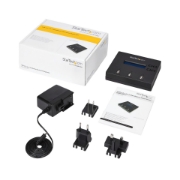 Picture of StarTech.com Standalone 1 to 2 USB Thumb Drive Duplicator and Eraser, Multiple USB Flash Drive Copier, System and File and Whole-Drive Copy at 1.5 GB/min, Single and 3-Pass Erase, LCD Display - TAA