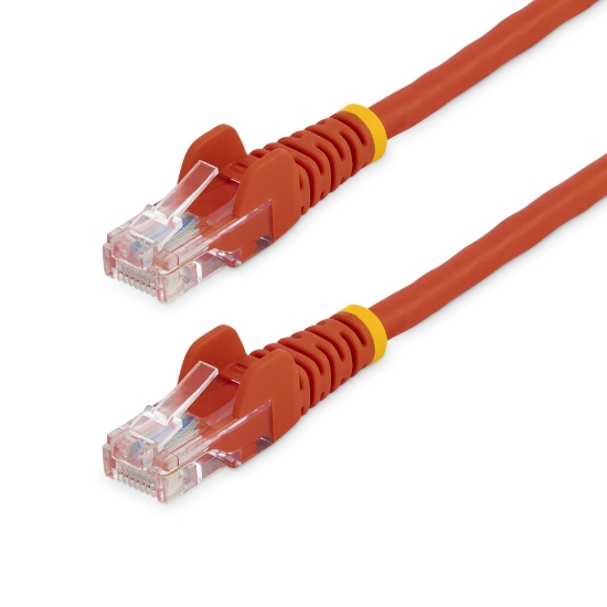 Picture of StarTech.com Cat5e Ethernet Patch Cable with Snagless RJ45 Connectors - 7 m, Red