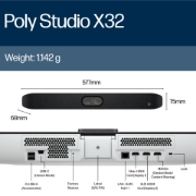 Picture of POLY Studio X32 All-In-One Video Bar No Power Supply
