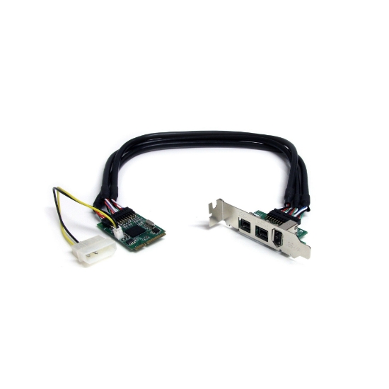 Picture of StarTech.com 3 Port 2b 1a 1394 Mini PCI Express FireWire Card Adapter