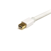 Picture of StarTech.com 3ft (1m) Mini DisplayPort Cable - 4K x 2K Ultra HD Video - Mini DisplayPort 1.2 Cable - Mini DP to Mini DP Cable for Monitor - mDP Cord works w/ Thunderbolt 2 Ports - White