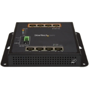 Picture of StarTech.com Industrial 8 Port Gigabit PoE Switch - 4 x PoE+ 30W - Power Over Ethernet - Hardened GbE Layer/L2 Managed Switch - Rugged High Power Gigabit Network Switch IP-30/-40C to +75C - TAA