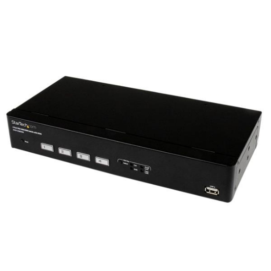 Picture of StarTech.com 4 Port USB VGA KVM Switch with DDM Fast Switching Technology and Cables
