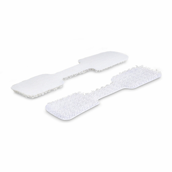 Picture of StarTech.com 3.5in (9cm) Cable Labels, 100 Pack, White, Hook-to-Hook Fastener Cable Tags, Write-On Cord Labels for Cable Management, Cord Identification Tags