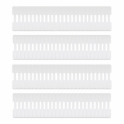 Picture of StarTech.com 3.5in (9cm) Cable Labels, 100 Pack, White, Hook-to-Hook Fastener Cable Tags, Write-On Cord Labels for Cable Management, Cord Identification Tags