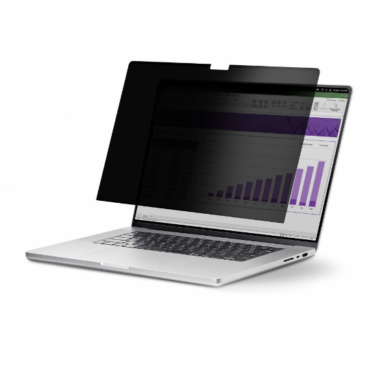 Picture of StarTech.com 17-inch 16:10 Flip-Up Privacy Screen with Touch, Anti-Glare Blue Light Filter, Laptop Monitor Screen Protector, +/- 30 Deg. View Angle