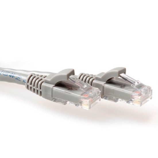 Picture of ACT Grey 3 meter U/UTP CAT6 patch cable snagless with RJ45 connectors