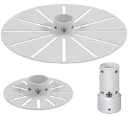 Picture of B-Tech SYSTEM V - Flat Screen Ceiling Mount for VESA 100 Fixed Screens - 2m Ø38mm Pole