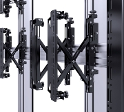 Picture of B-Tech SYSTEM X - 3 x 3 Universal Mobile Videowall Mounting System with Micro-Adjustment for 46-55" screens