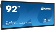 Picture of iiyama TE9218UWI-B1AG Signage Display Interactive flat panel 2.32 m (91.5") LED Wi-Fi 500 cd/m² 5K Ultra HD Black Touchscreen Built-in processor Android 16/7