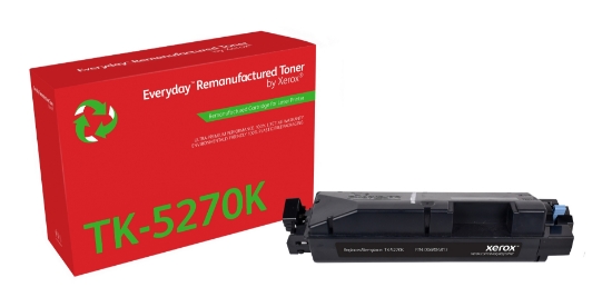 Picture of Everyday Remanufactured Everyday™ Black Remanufactured Toner by Xerox compatible with Kyocera TK-5270K, Standard capacity