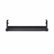 Picture of StarTech.com Under Desk Cable Management Tray, Length Adjustable Cable Organizer, Clamp-On Installation, No Drilling Required, Power Bar Holder, Black