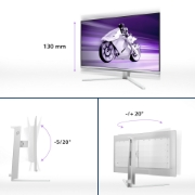 Picture of Philips Evnia 8000 27M2N8500/00 computer monitor 67.3 cm (26.5") 2560 x 1440 pixels Quad HD QD-OLED White