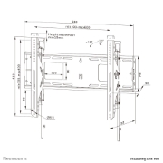 Picture of Neomounts WL35-750BL16 Heavy duty wall mount 42-86" - tilt - lockable - fast installation - TÜV