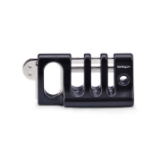Picture of StarTech.com Peripheral Cable Anchor Lock, Secure Keyboard/Mouse, Cable Lock For Shared Office/Public Computers, Cable Trap Compatible w/Laptop Security Cable/Padlock - TAA