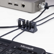 Picture of StarTech.com Peripheral Cable Anchor Lock, Secure Keyboard/Mouse, Cable Lock For Shared Office/Public Computers, Cable Trap Compatible w/Laptop Security Cable/Padlock - TAA