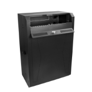 Picture of StarTech.com 8U 19" Vertical Wall Mount Server Rack Cabinet - Low Profile (15") - 30" Deep Locking Network Enclosure w/2U for Switch Patch Panel Router Mounting IT/Data Cabinet Assembled