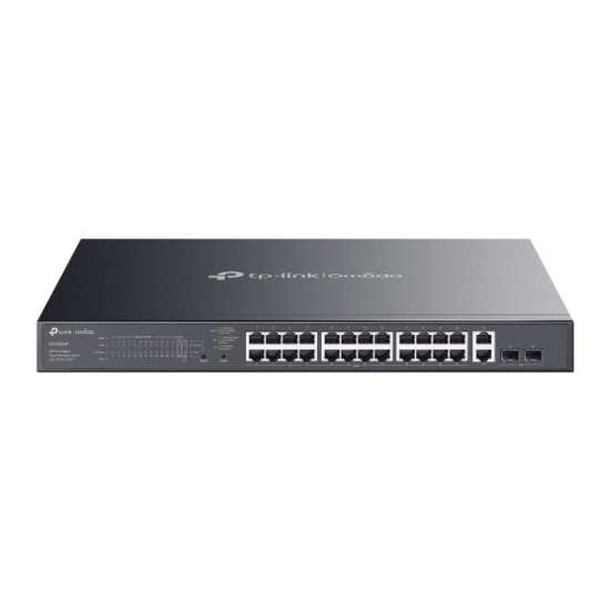 Picture of TP-Link Omada ES228GMP network switch Managed L2 Gigabit Ethernet (10/100/1000) Power over Ethernet (PoE) Black