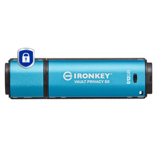 Picture of Kingston Technology IronKey 512GB Vault Privacy 50 AES-256 Encrypted, FIPS 197