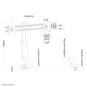 Picture of Neomounts FPMA-D860DBLACK Monitor arm 10-27"