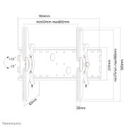 Picture of Neomounts PLASMA-W200BLACK TV mount wall 37-85" - tiltable