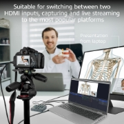 Picture of ACT Dual HDMI input USB-C Video Switcher for capturing and live streaming