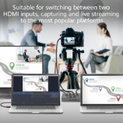 Picture of ACT Dual HDMI input USB-C Video Switcher for capturing and live streaming