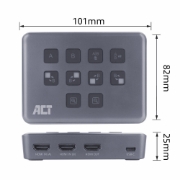 Picture of ACT Dual HDMI input USB-C Video Switcher for capturing and live streaming