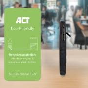 Picture of ACT Suburb Laptop Sleeve 15.6", made from recycled plastic bottles