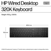 Picture of HP Wired Desktop 320K Keyboard