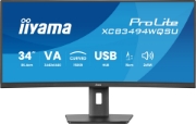 Picture of iiyama ProLite XCB3494WQSU-B1 computer monitor 86.4 cm (34") 3440 x 1440 pixels UltraWide Quad HD LED Black