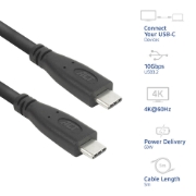 Picture of ACT AC7445 USB cable USB 3.2 Gen 2 (3.1 Gen 2) 5 m USB C Black