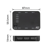 Picture of ACT 4K HDMI Switch 5 in, 1 out