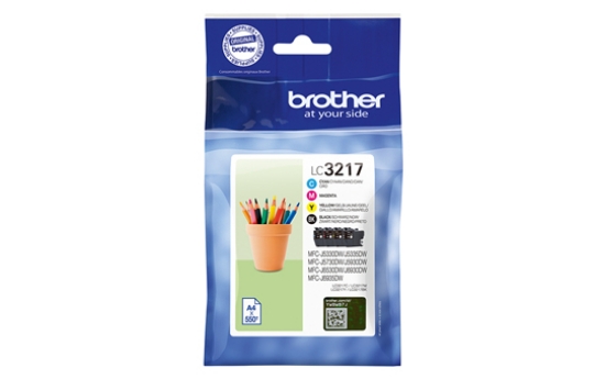Picture of Brother LC-3217 ink cartridge Original Black, Cyan, Magenta, Yellow