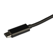 Picture of StarTech.com USB C Multiport Adapter - Mini USB-C Dock w/ Single Monitor VGA 1080p Video - 60W Power Delivery Passthrough - USB 3.1 Gen 1 Type-A 5Gbps, Gigabit Ethernet - Docking Station