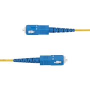 Picture of StarTech.com 2m (6.6ft) LC to SC (UPC) OS2 Single Mode Simplex Fiber Optic Cable, 9/125µm, 40G/100G, Bend Insensitive, Low Insertion Loss - LSZH Fiber Jumper Cord