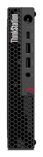 Picture of Lenovo ThinkStation P3 Intel® Core™ i7 i7-14700T 16 GB DDR5-SDRAM 512 GB SSD NVIDIA T400 Windows 11 Pro Mini PC Workstation Black