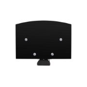Picture of StarTech.com Dual Floating Wall-Mounted AV Shelves, Adjustable Height Shelf For Under TV, Organize A/V Equipment On Black Tempered Glass Shelves