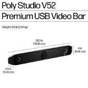 Picture of POLY Studio V52 USB Video Bar