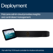 Picture of POLY Studio X72 All-In-One Video Bar with TC10 Controller Kit
