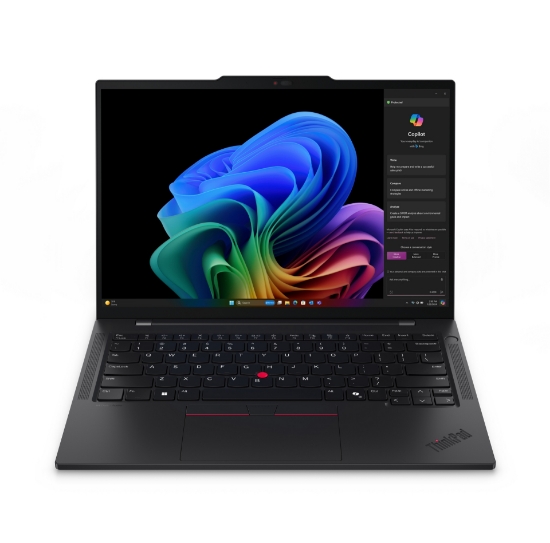 Picture of Lenovo ThinkPad T14s Gen 6 (Snapdragon) Copilot+ PC Qualcomm Snapdragon X1E-78-100 Laptop 35.6 cm (14") Touchscreen WUXGA 32 GB LPDDR5x-SDRAM 512 GB SSD Wi-Fi 7 (802.11be) Windows 11 Pro Belgian Black