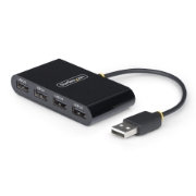 Picture of StarTech.com ST4200MINI2-USB-HUB interface hub USB 2.0 480 Mbit/s Black