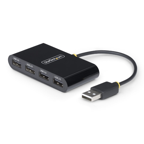 Picture of StarTech.com ST4200MINI2-USB-HUB interface hub USB 2.0 480 Mbit/s Black