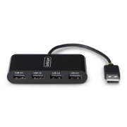 Picture of StarTech.com ST4200MINI2-USB-HUB interface hub USB 2.0 480 Mbit/s Black